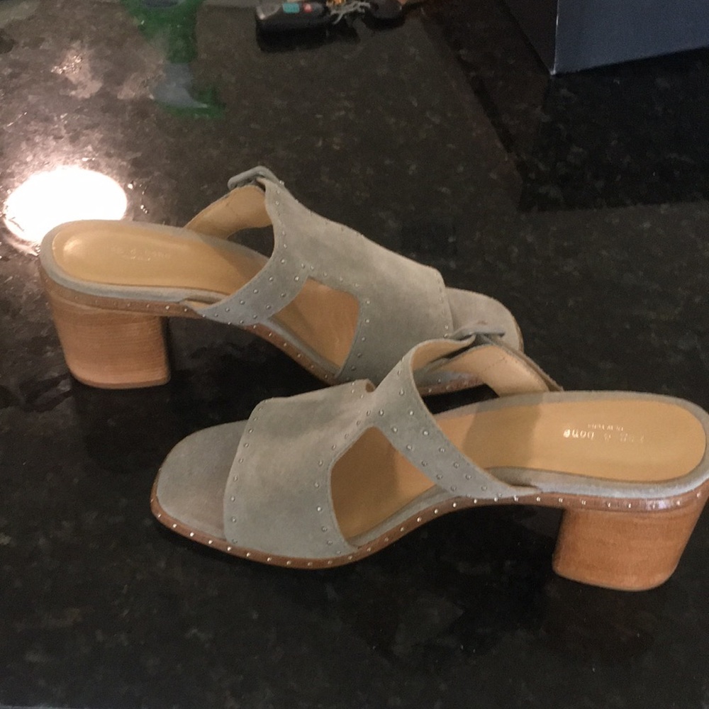 Rag & Bone Matteo Gray Suede Open Toe Mule. - image 2